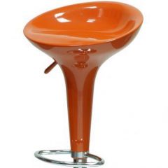 Барный стул Barneo N-100 Bomba оранжевый глянец в Тавде - tavda.mebel24.online | фото 2