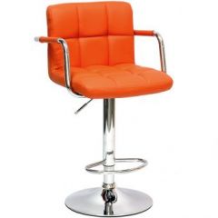 Барный стул Barneo N-69 Kruger Arm Оранжевый в Тавде - tavda.mebel24.online | фото