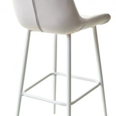 Барный стул ХОФМАН, цвет H-09 Светло-серый, велюр / белый каркас М-City в Тавде - tavda.mebel24.online | фото 4
