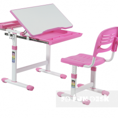 Комплект парта + стул трансформеры Cantare Pink в Тавде - tavda.mebel24.online | фото 1