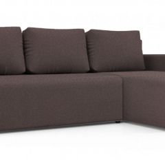 Диван угловой Алиса 3 Bahama PLUM - Teos Dark Brown в Тавде - tavda.mebel24.online | фото