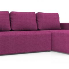 Диван угловой Алиса 3 Shaggy FUCHSIA - TEOS BLACK в Тавде - tavda.mebel24.online | фото