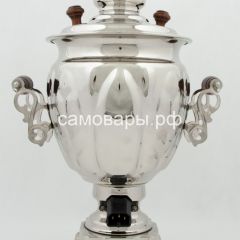 Электрический самовар на 3 литра из латуни никелированный формы "Желудь" в наборе №1 с защитой от выкипания в Тавде - tavda.mebel24.online | фото 8
