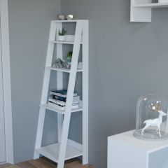 Этажерка лофт (белый) в Тавде - tavda.mebel24.online | фото 2