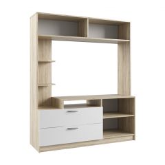 СОФИ СЦС1400.2 Гостиная №2 (дуб сонома/белый глянец) в Тавде - tavda.mebel24.online | фото