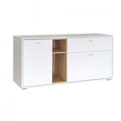 Гостиная Бэль (модульная) Белый Премиум/Дуб Золотой CRAFT в Тавде - tavda.mebel24.online | фото 7