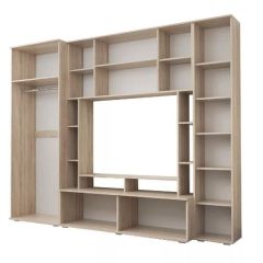 Гостиная Белла (Дуб Сонома/Белый глянец) в Тавде - tavda.mebel24.online | фото 2