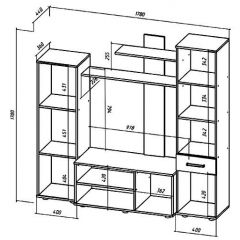 ИБИЦА Гостиная (ЯШС/ЯШТ) в Тавде - tavda.mebel24.online | фото 2