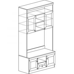 Гостиная Инна 1 Денвер светлый в Тавде - tavda.mebel24.online | фото 10