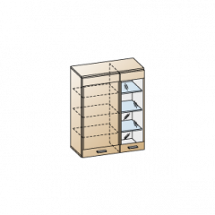 Гостиная Камелия Композиция 1 (Гикори Джексон темный) в Тавде - tavda.mebel24.online | фото 9