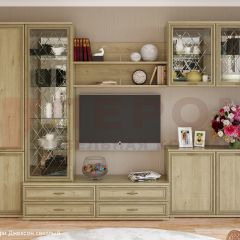 Гостиная Карина Композиция 8 (Гикори Джексон светлый) в Тавде - tavda.mebel24.online | фото 4
