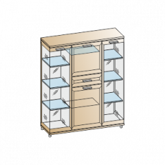 Гостиная Мелисса Композиция 6 (Гикори Джексон светлый) в Тавде - tavda.mebel24.online | фото 2