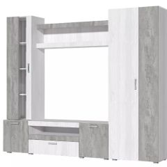 Гостиная Соло (Анкор Светлый/Бетонный Камень) в Тавде - tavda.mebel24.online | фото 2