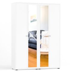 Камелия Шкаф 4-х створчатый, цвет белый, ШхГхВ 160х48х220 см., универсальная сборка, можно использовать как два отдельных шкафа в Тавде - tavda.mebel24.online | фото