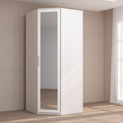 Кэт-4 Шкаф угловой (1 дв зерк) (МДФ Бодега белая) в Тавде - tavda.mebel24.online | фото