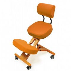 Коленный стул со спинкой Smartstool KW02В + Чехлы в Тавде - tavda.mebel24.online | фото 4