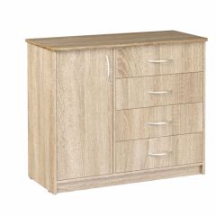 Комод Фиеста (Дуб сонома светлый) Эко в Тавде - tavda.mebel24.online | фото