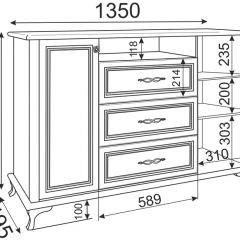 Комод М03 Скарлетт (бодега светлая) в Тавде - tavda.mebel24.online | фото 2