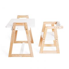 Комплект детской мебели стол и  два стула Я САМ "Лофт-Дуо" (Белый) в Тавде - tavda.mebel24.online | фото 6