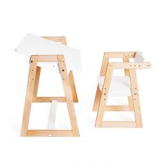 Комплект детской мебели стол и  два стула Я САМ "Лофт-Дуо" (Белый) в Тавде - tavda.mebel24.online | фото 9