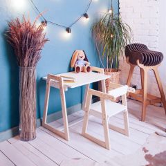 Комплект детской мебели стол и  два стула Я САМ "Лофт-Дуо" (Белый) в Тавде - tavda.mebel24.online | фото 10