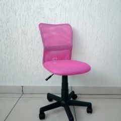 Кресло Barneo K-401 детское (розовая ткань/сетка) в Тавде - tavda.mebel24.online | фото