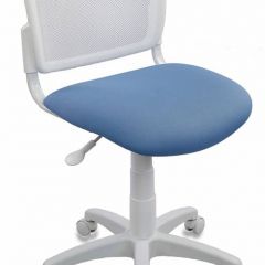 Кресло детское Бюрократ CH-W296NX/26-24 белый TW-15 голубой 26-24 в Тавде - tavda.mebel24.online | фото
