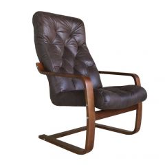Кресло для отдыха (пружинка) Магнат 102-З-Ш замша ШОКОЛАД в Тавде - tavda.mebel24.online | фото