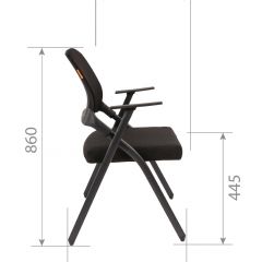 Кресло для посетителей CHAIRMAN NEXX (ткань стандарт черный/сетка DW-61) в Тавде - tavda.mebel24.online | фото 7