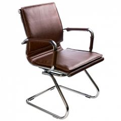 Кресло для посетителя Бюрократ CH-993-Low-V/Brown коричневый в Тавде - tavda.mebel24.online | фото