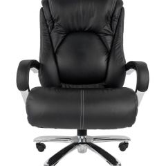 Кресло для руководителя CHAIRMAN 402 (Кожа) Черное в Тавде - tavda.mebel24.online | фото