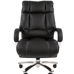 Кресло для руководителя CHAIRMAN 405 (Кожа) Черное в Тавде - tavda.mebel24.online | фото