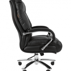 Кресло для руководителя CHAIRMAN 405 (Кожа) Черное в Тавде - tavda.mebel24.online | фото 3
