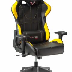 Кресло игровое Бюрократ VIKING 5 AERO YELLOW черный/желтый в Тавде - tavda.mebel24.online | фото