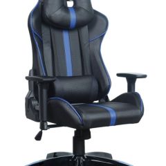 Кресло компьютерное BRABIX "GT Carbon GM-120" (черное/синее) 531930 в Тавде - tavda.mebel24.online | фото