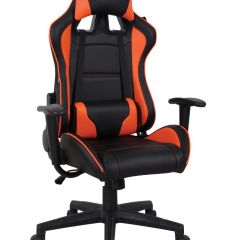 Кресло компьютерное BRABIX "GT Racer GM-100" (черное/оранжевое) 531925 в Тавде - tavda.mebel24.online | фото