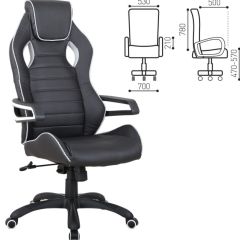 Кресло компьютерное BRABIX "Techno Pro GM-003" (черное/серое, вставки серые) 531814 в Тавде - tavda.mebel24.online | фото 2