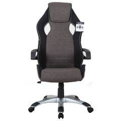 Кресло компьютерное BRABIX Techno GM-002 (ткань) черное/серое, вставки белые (531815) в Тавде - tavda.mebel24.online | фото 3