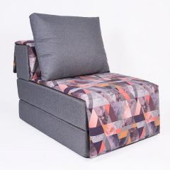 Кресло-кровать бескаркасное Харви (серый-сноу манго) в Тавде - tavda.mebel24.online | фото 1