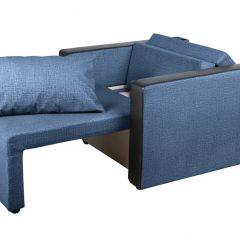 Кресло-кровать Милена с подлокотниками (синий) Велюр в Тавде - tavda.mebel24.online | фото 2