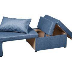 Кресло-кровать Милена (синий) Велюр в Тавде - tavda.mebel24.online | фото 3