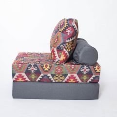 Кресло-кровать-пуф бескаркасное Прайм (мехико серый-графит) в Тавде - tavda.mebel24.online | фото 1