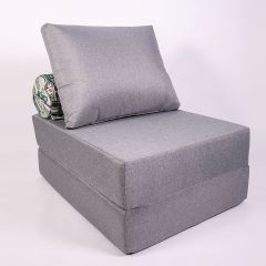 Кресло-кровать-пуф бескаркасное Прайм (Серый) в Тавде - tavda.mebel24.online | фото