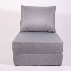 Кресло-кровать-пуф бескаркасное Прайм (Серый) в Тавде - tavda.mebel24.online | фото 2