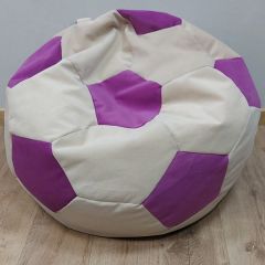 Кресло-мешок Мяч M (Nice Vanilla-Shaggy Fuchsia) в Тавде - tavda.mebel24.online | фото