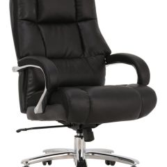Кресло офисное BRABIX PREMIUM "Bomer HD-007" (рециклированная кожа, хром, черное) 531939 в Тавде - tavda.mebel24.online | фото