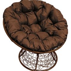 Кресло "ПАПАСАН" ротанг (каркас коричневый) в Тавде - tavda.mebel24.online | фото