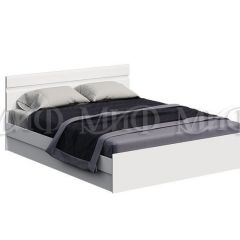 НЭНСИ NEW Кровать 1,4 м с ПМ (Белый глянец холодный/Белый) в Тавде - tavda.mebel24.online | фото