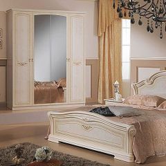 Кровать 2-х спальная 1600*2000, Ирина, изголовье ЛДСП (08.116) *без основания (дерево, беж) в Тавде - tavda.mebel24.online | фото 2