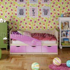 Кровать Бабочки (Сиреневый металлик) 1600 в Тавде - tavda.mebel24.online | фото